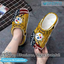 Personalized Mens Steelers Crocs Convenient Pittsburgh Steelers Gift 2
