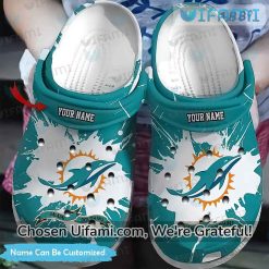 Personalized Miami Dolphins Crocs Terrific Miami Dolphins Fathers Day Gift 1