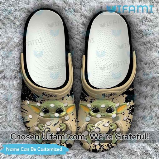 Personalized Saints Crocs Baby Yoda New Orleans Saints Gift Ideas