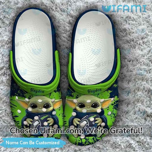 Personalized Seattle Seahawks Crocs Baby Yoda Seahawks Gift