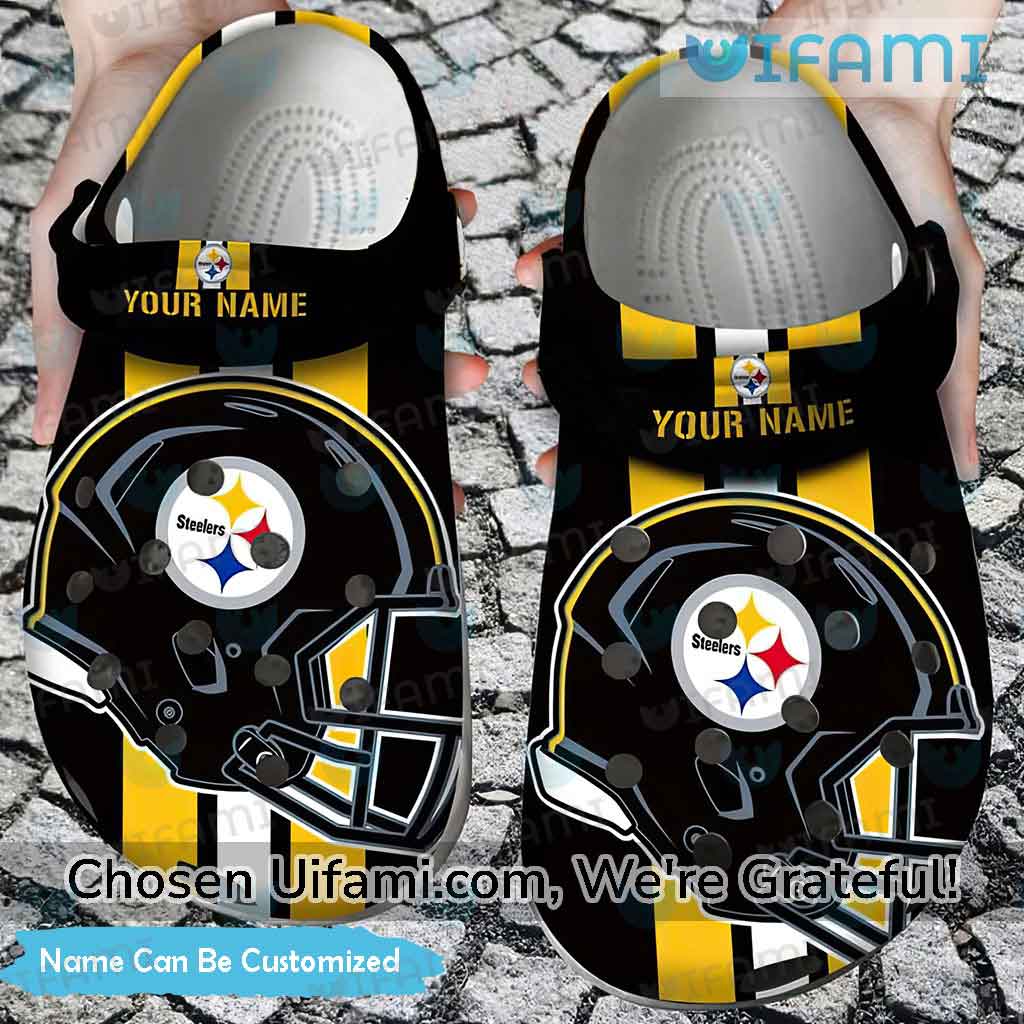 Personalized Steelers Crocs For Men Detailed Steelers Christmas Gifts