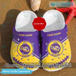 Personalized LSU Crocs Outstanding Gifts For LSU Fans