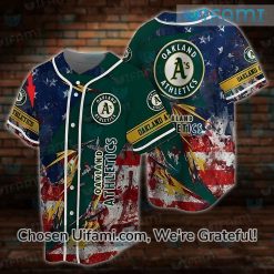 AS Jersey Affordable USA Flag Oakland Athletics Gifts