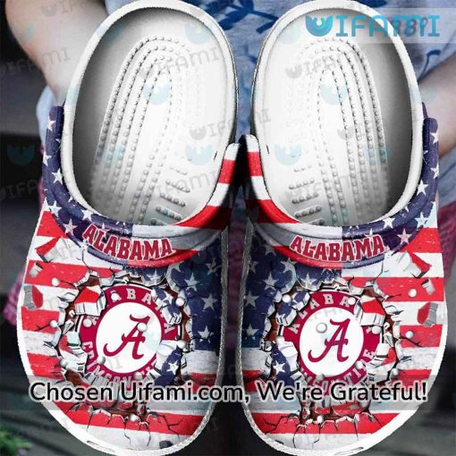 Alabama Crocs USA Flag Alabama Crimson Tide Gift