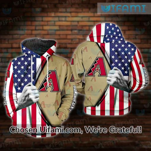 Arizona Diamondbacks Hoodie 3D Creative USA Flag Diamondbacks Gifts