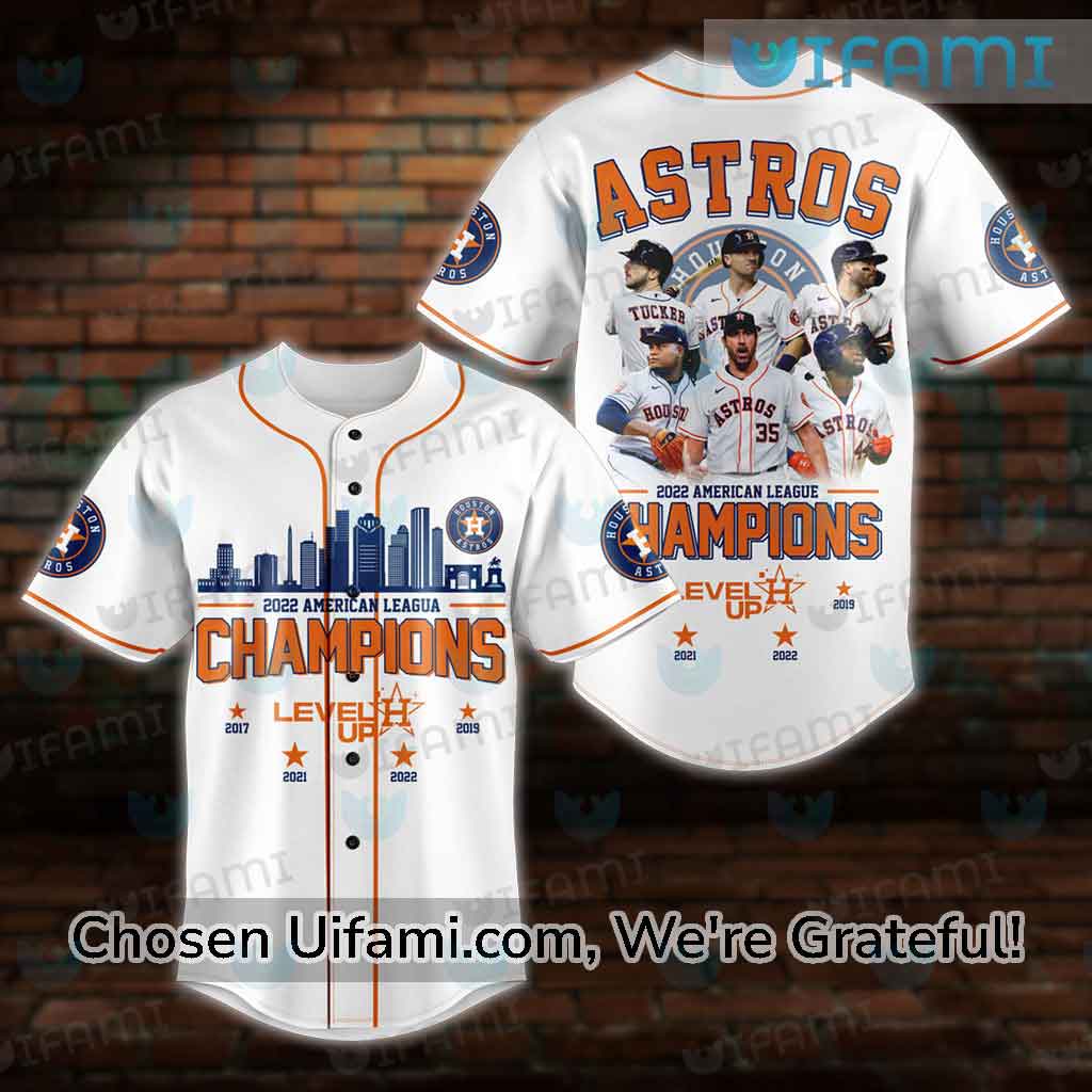 Astros Baseball Jersey 2022 AL Champions Level Up Astros Gift