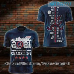 Atlanta Braves Womens Apparel 3D Selected 2021 World Series Champions Atlanta Braves Gifts For Her