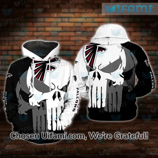 Atlanta Falcons Hoodie 3D Stunning Punisher Skull Atlanta Falcons Gift