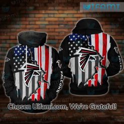 Atlanta Falcons Hoodie 3D Swoon-worthy USA Flag Atlanta Falcons Gift