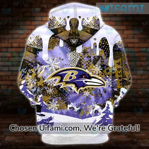 Baltimore Ravens Hoodie Mens 3D Perfect Snoopy Christmas Gifts For Ravens Fans