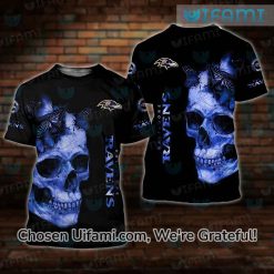 Baltimore Ravens Tee Shirt Tempting Skull Ravens Gift Ideas