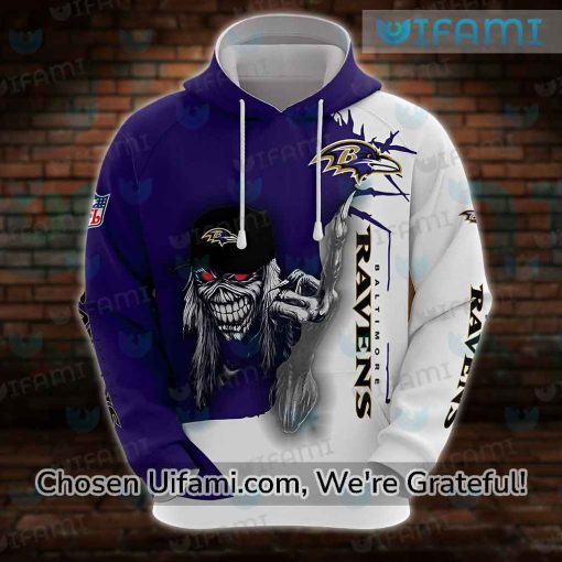 Baltimore Ravens Womens Hoodie 3D Basic Eddie Ravens Gifts For Christmas