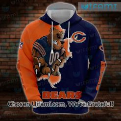Bears Zip Up Hoodie 3D Delightful Mascot Gifts For Bears Fans