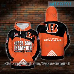 Bengals Hoodie Mens 3D Exclusive Super Bowl Champions Cincinnati Bengals Gift
