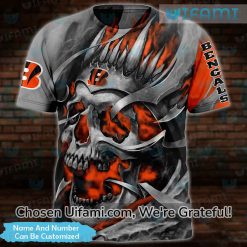 Bengals Shirt 3D Captivating Skull Personalized Bengals Gifts