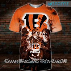 Bengals Shirts On Sale 3D Freddy Krueger Michael Myers Jason Voorhees Bengals Gift