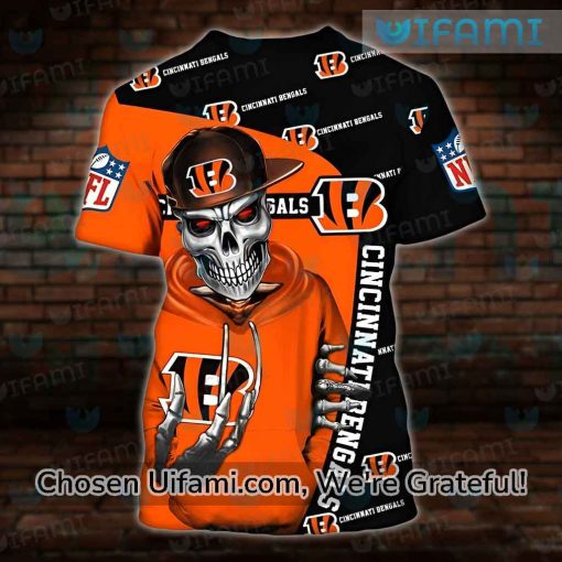 Bengals T-Shirt 3D Cheap Skeleton Bengals Gift