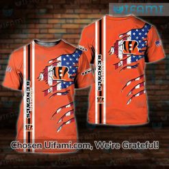 Bengals Tee Shirt 3D Rare USA Flag Bengals Gift Ideas