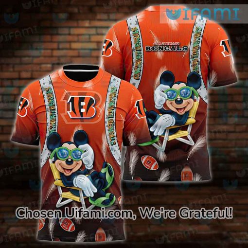 Bengals Vintage Shirt 3D Mickey Unique Bengals Gifts