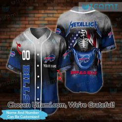 Bills Baseball Jersey Skeleton Metallica Selected Custom Buffalo Bills Gifts For Her