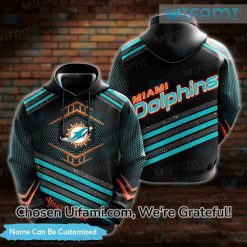 Black Miami Dolphins Hoodie 3D Bountiful Personalized Miami Dolphins Gifts