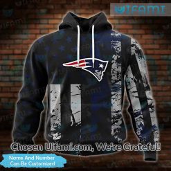 Black Patriots Hoodie 3D Eye-opening USA Flag Personalized Patriots Gifts