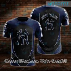 Black Yankees Shirt 3D Superb Yankees Birthday Gifts