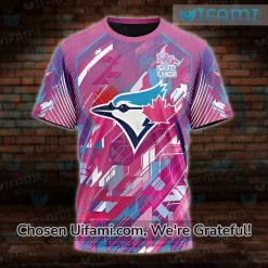 Blue Jays Tee Shirts 3D Delightful Breast Cancer Toronto Blue Jays Christmas Gifts Best selling