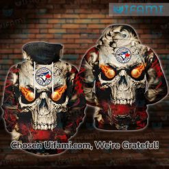 Blue Jays Zipper Hoodie 3D Lighthearted Skull Toronto Blue Jays Gift
