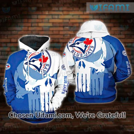 Bluejays Hoodie 3D Fun Punisher Skull Toronto Blue Jays Gift