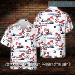 Boston Red Sox Hawaiian Shirt Glamorous Gifts For Red Sox Fans