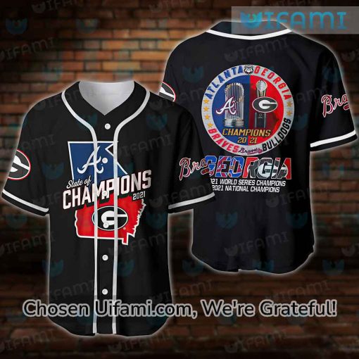 Braves Baseball Jersey Bulldogs State Of Champions 2021 Atlanta Braves Gift