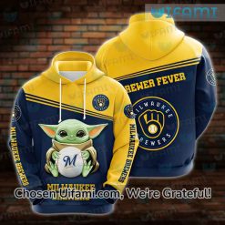 Brewers Hoodie 3D New Baby Yoda Brewer Fever Milwaukee Brewers Gift
