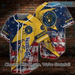 Brewers New Jerseys Unforgettable USA Flag Milwaukee Brewers Gift