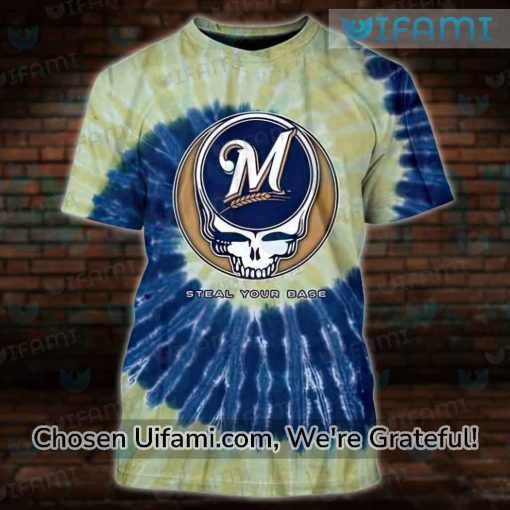 Brewers Shirt Men 3D Comfortable Grateful Dead Milwaukee Brewers Gift