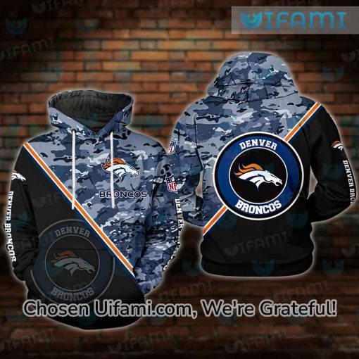 Broncos Hoodie Mens 3D Surprise Camo Denver Broncos Gifts For Him