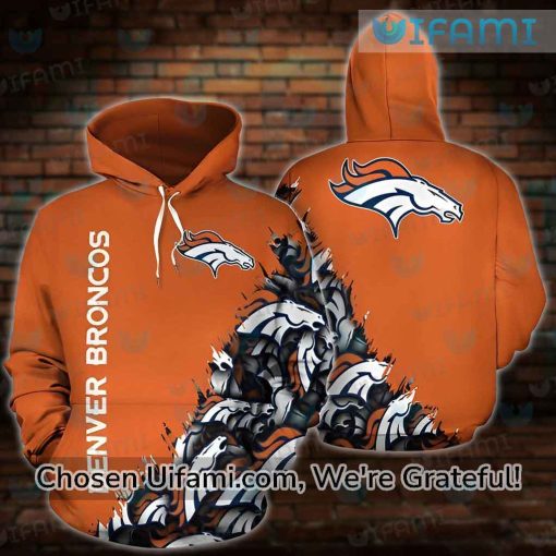 Broncos Hoodie Womens 3D Discount Denver Broncos Gift