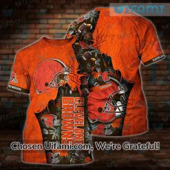 Browns T-Shirt 3D Creative Jesus Christ Cleveland Browns Gift