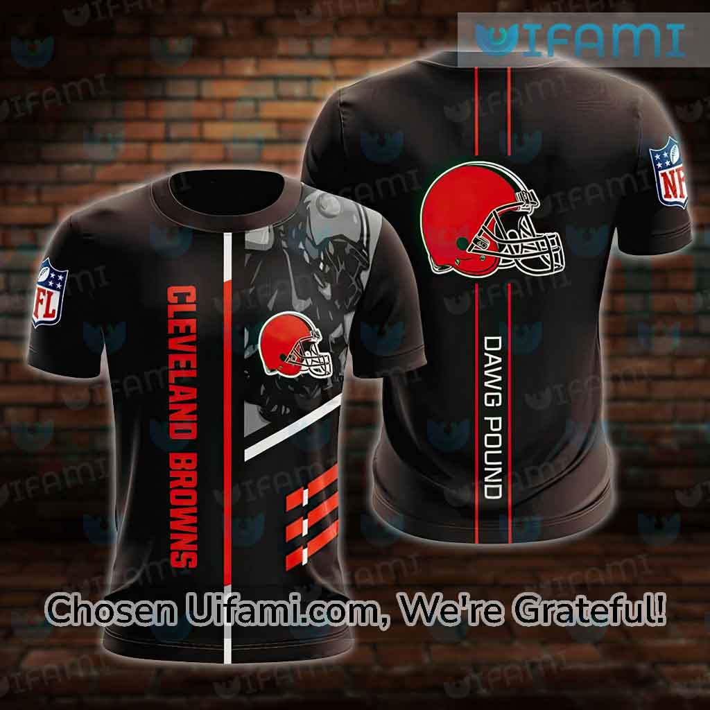 Browns Vintage Shirt 3D Dawg Pound Unique Cleveland Browns Gifts