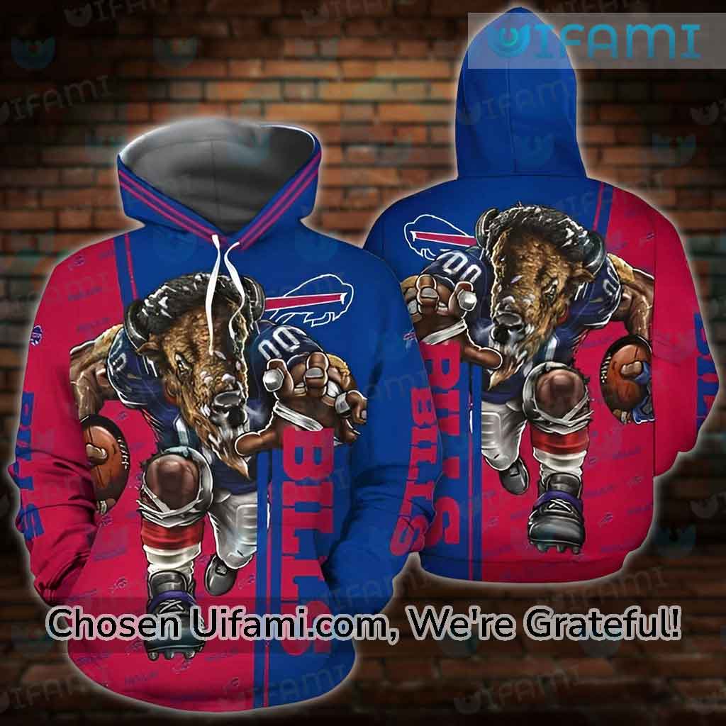 Buffalo Bills NFL Skull Red 3D Hoodie Zip Hoodie For Men And Women