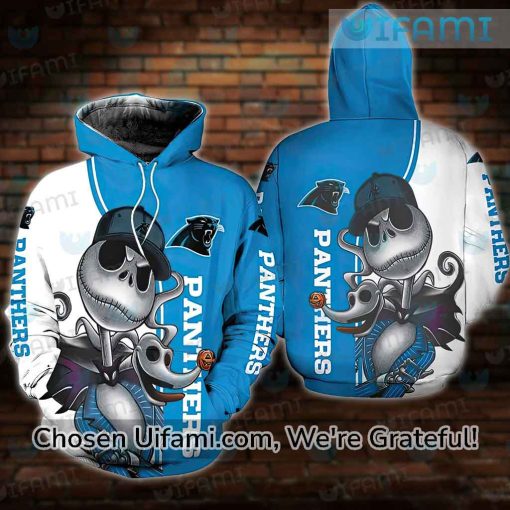 Carolina Panthers Hoodie 3D Jack Skellington Carolina Panthers Gift Ideas