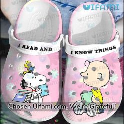 Charlie Brown Crocs I Read I Know Things Snoopy Peanuts Charlie Brown Gift