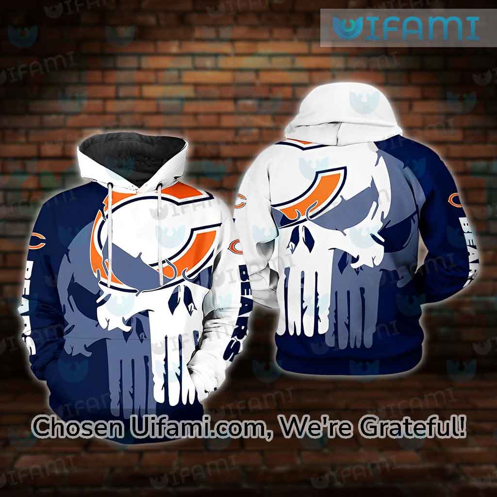 Chicago Bears hoodie 3D Skull 