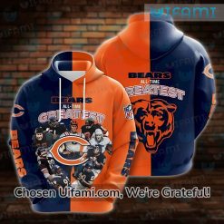 Chicago Bears Hoodie Mens 3D All-Time Greatest Chicago Bears Gifts For Him