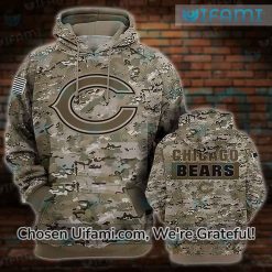 Chicago Bears Military Hoodie 3D Inexpensive Camo Bears Football Gifts
