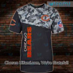 Chicago Bears T-Shirt Mens 3D Breathtaking Camo Gifts For Chicago Bears Fans
