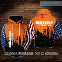 Chicago Bears Youth Hoodie 3D Irresistible USA Flag Chicago Bears Gift