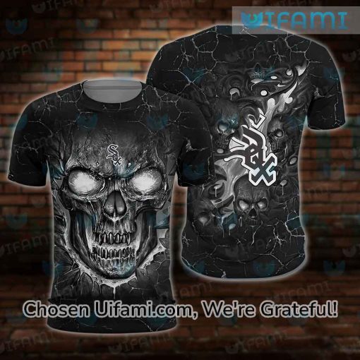 Chicago White Sox Womens Shirt 3D New Lava Skull Gifts For White Sox Fans