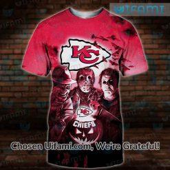 Chiefs Tee Shirt 3D Jason Voorhees Michael Myers Freddy Krueger Chiefs Gift