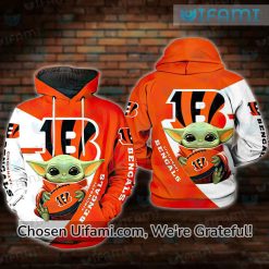 Cincinnati Bengals White Hoodie 3D Priceless Baby Yoda Gifts For Bengals Fans